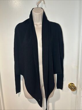 All Saints Black Open-Front Women's Sweater Cardigan size 2/XS